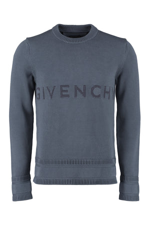 Cotton crew-neck sweater-0